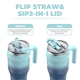 40oz tumbler with handle for easy grip